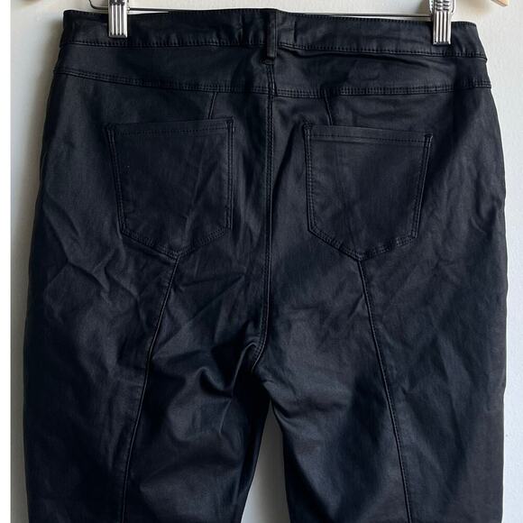 Missguided Moto coated vice skinny jeans in black with zip details size 12 $45 - Picture 12 of 12